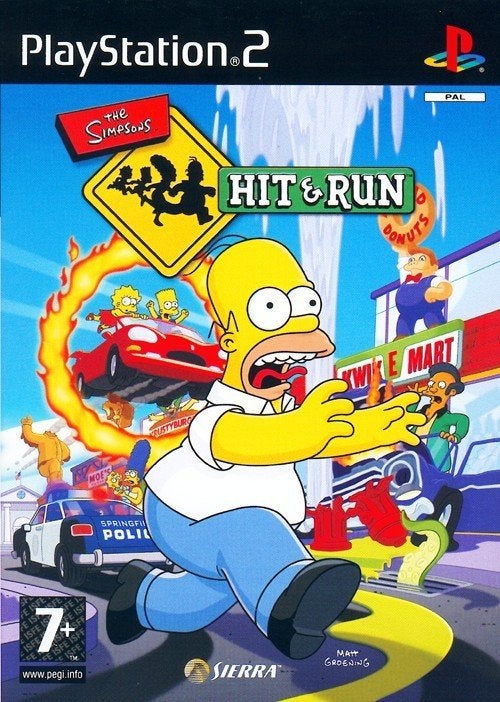 The Simpsons Hit and Run (zonder boekje), Games en Spelcomputers, Games | Sony PlayStation 2, Avontuur en Actie, Gebruikt, 1 speler