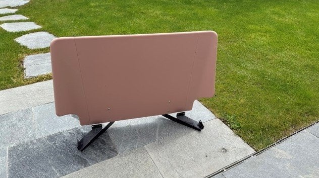 Auping Essential hoofdbord 1-persoonsbed roze, Ophalen, Gebruikt, Eenpersoons, 90 cm