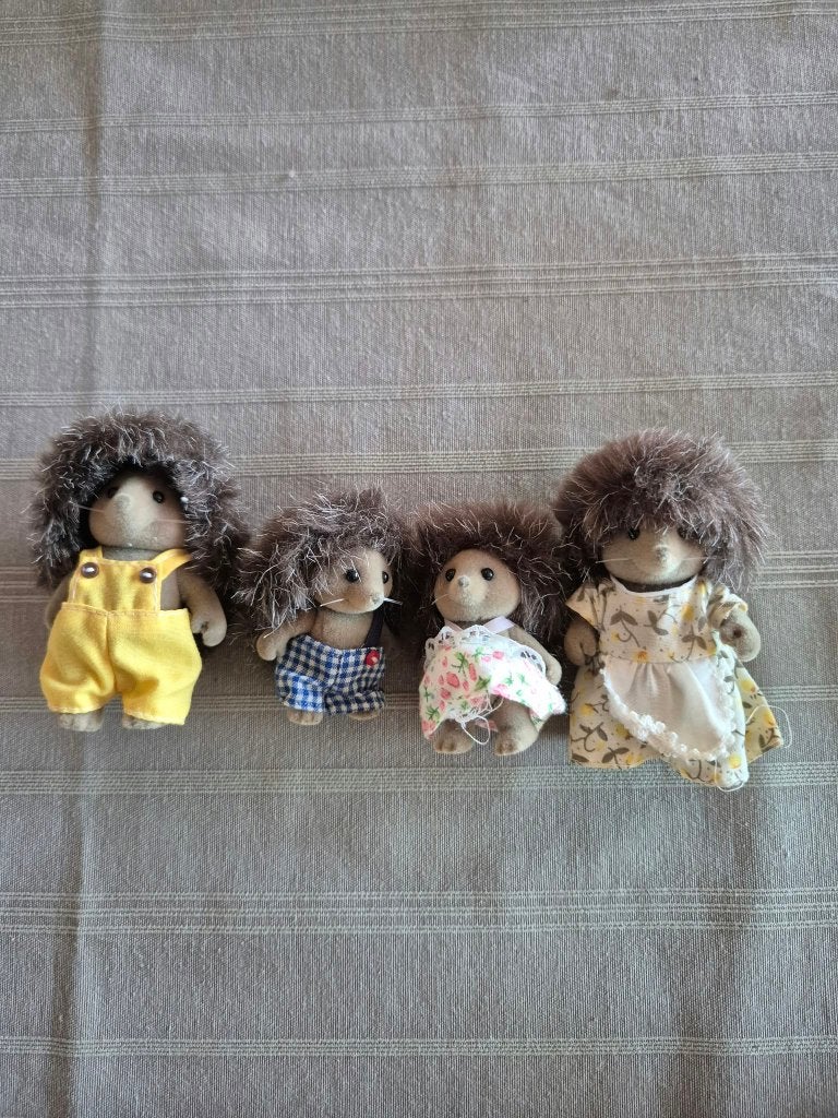 Sylvanian 3122 - Famille hérissons, Enlèvement ou Envoi, Utilisé, Poupée de maison de poupées