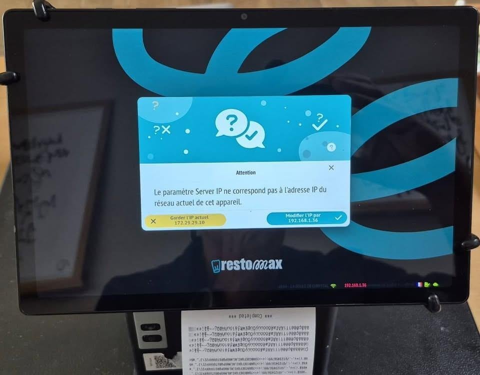 Tablette RestoMax Samsung SX-M200 + Imprimante Ticket, 32 GB, 8 pouces, Enlèvement, Utilisé