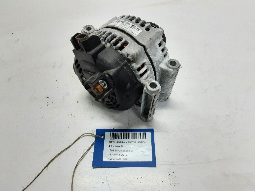 ALTERNATEUR Opel Astra K (01-2015/12-2022) (13587304), Opel, Opel Automobile GmbH, Utilisé, Kontakt-opel@opel.com