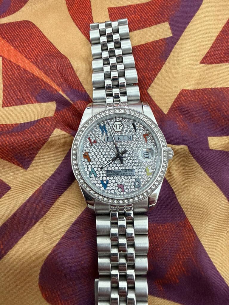 Philipp plein montre, Handtassen en Accessoires, Horloges | Dames, Overige merken, Overige materialen, Zakhorloge, Gebruikt
