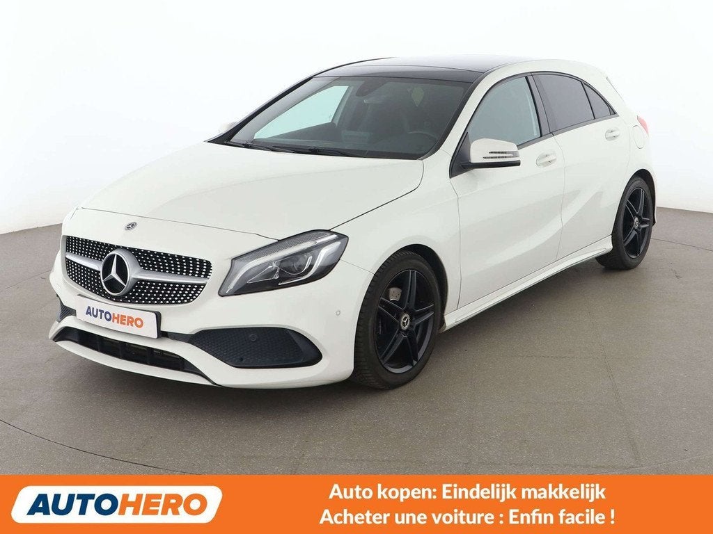 Mercedes-Benz A-Klasse 180 A 180 CDI BlueEfficiency AMG Spor, Auto's, Gebruikt, Zwart, Wit, 1395 kg