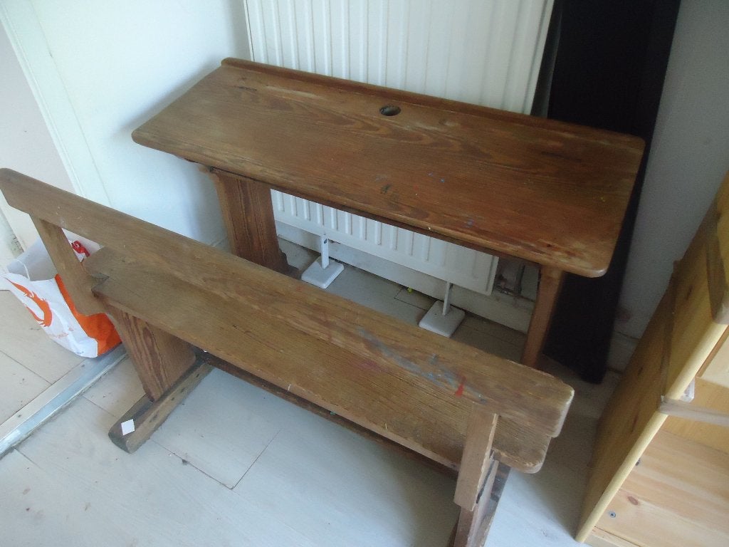 ancien banc d'écolier, Antiquités & Art, Enlèvement