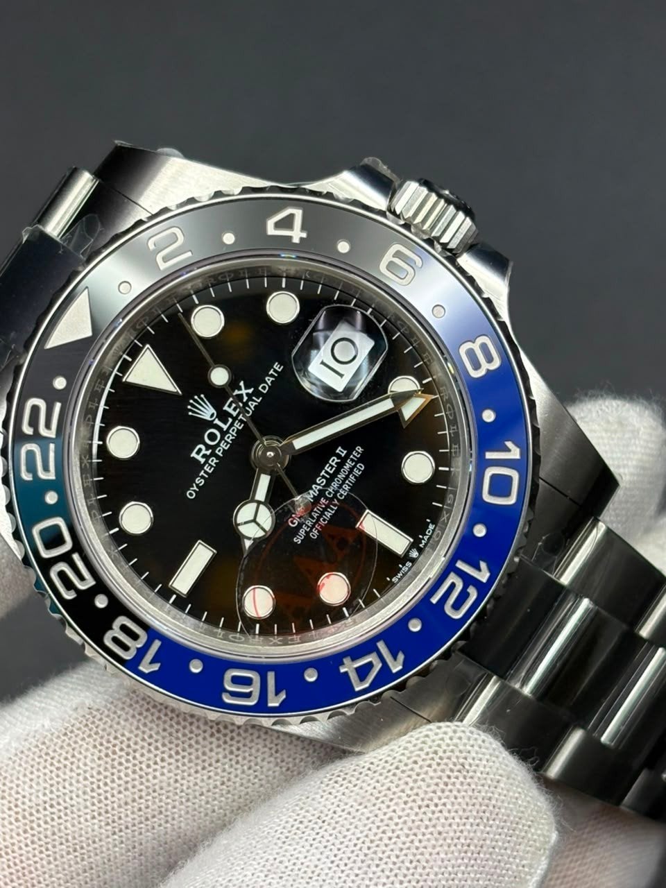 Rolex GMT-MASTER ll Batman 40mm, Handtassen en Accessoires, Horloges | Heren, Ophalen of Verzenden