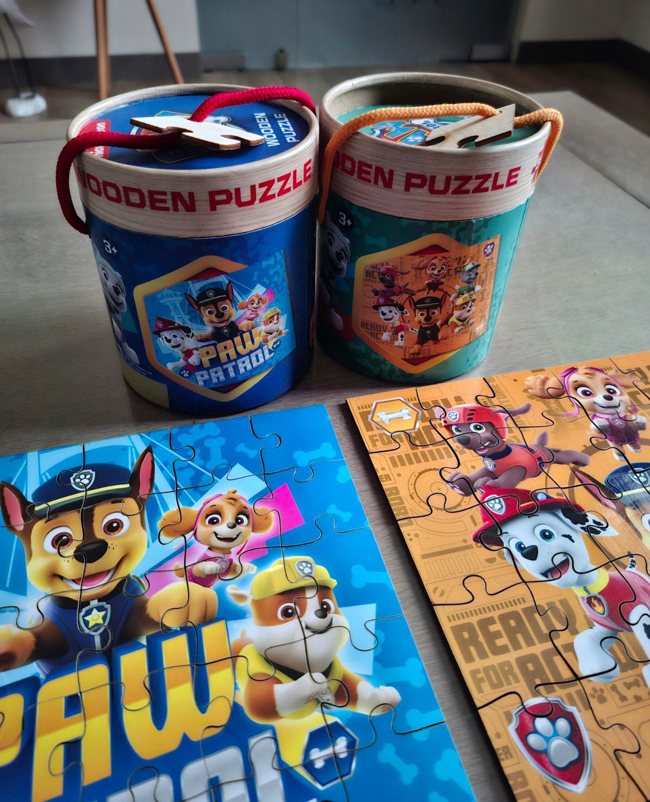 2 houten puzzels Paw Patrol, Ophalen of Verzenden