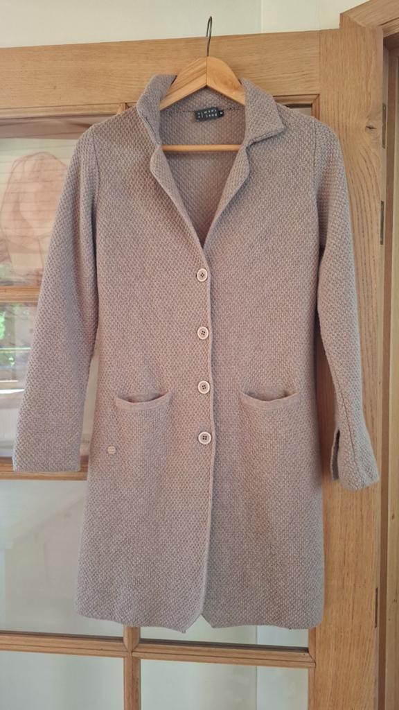 Wollen giletvest / jas,  maatS tot kleine M, Enlèvement, Beige