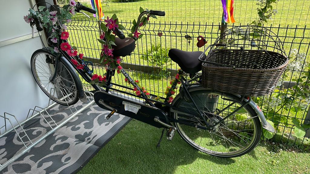 Tandem (Spartandem), Fietsen en Brommers, Fietsen | Tandems, Ophalen, Gebruikt, Minder dan 10 versnellingen, Schijfrem