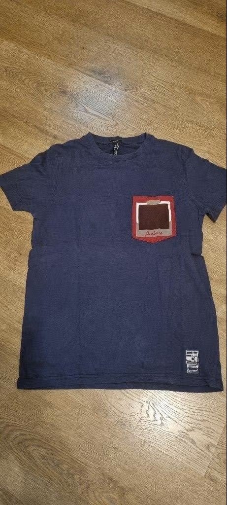 blauwe t-shirt Antwerp maat 176 - XS - Smal Fit, Antwerp, Enlèvement ou Envoi, Porté, Bleu