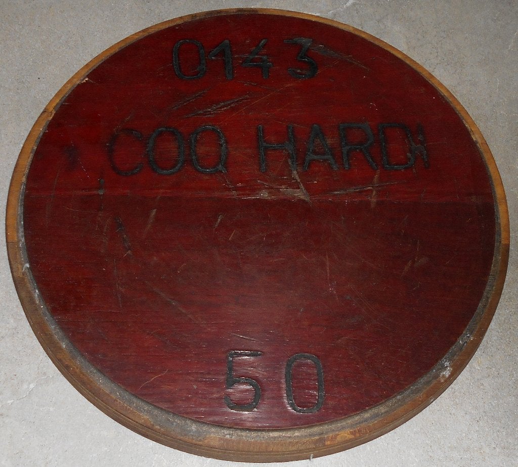 Ancien couvercle de tonneau COQ HARDI. A voir,,, Enlèvement ou Envoi