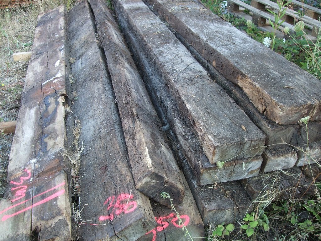 bois, Jardin & Terrasse, Traverses & Bordures, Utilisé, Traverse, Bois, Moins de 25 cm, 200 cm ou plus, 25 cm ou plus, Enlèvement