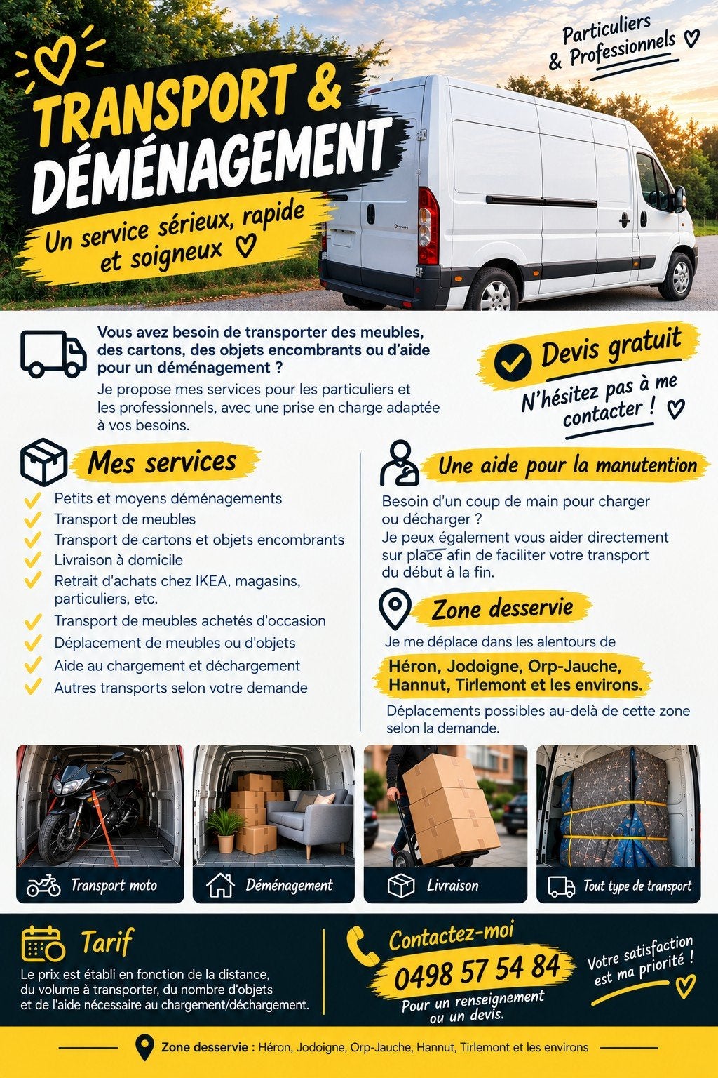 Véhicule  transport déménagement, Enlèvement ou Envoi, Utilisé