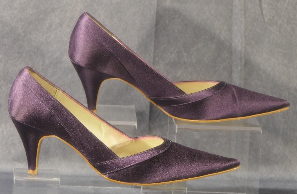 Damesschoenen Rainbow Couture  maat 5½ ( 38) satijn paars, Ophalen, Overige kleuren, Overige typen, Zo goed als nieuw