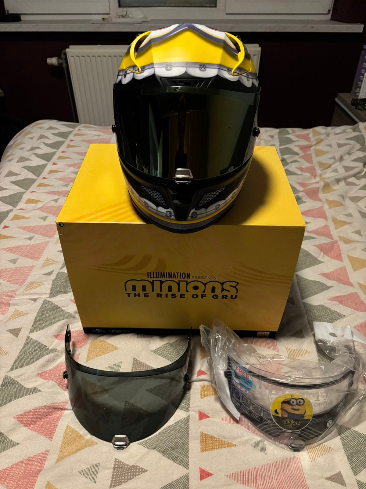 HJC RPHA-11 Disney Pixar Minions Otto Maat L, Motoren, Ophalen, Heren, HJC, Nieuw zonder kaartje