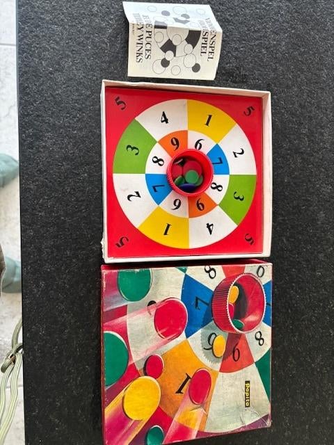 Vlooienspel vintage, Hobby en Vrije tijd, Gezelschapsspellen | Bordspellen, Een of twee spelers, Ophalen of Verzenden, Gebruikt