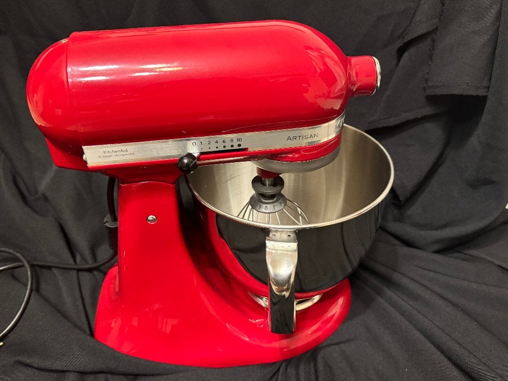 KitchenAid Artisan 5KSM125 keukenrobot rood – als nieuw, Ophalen, Zo goed als nieuw