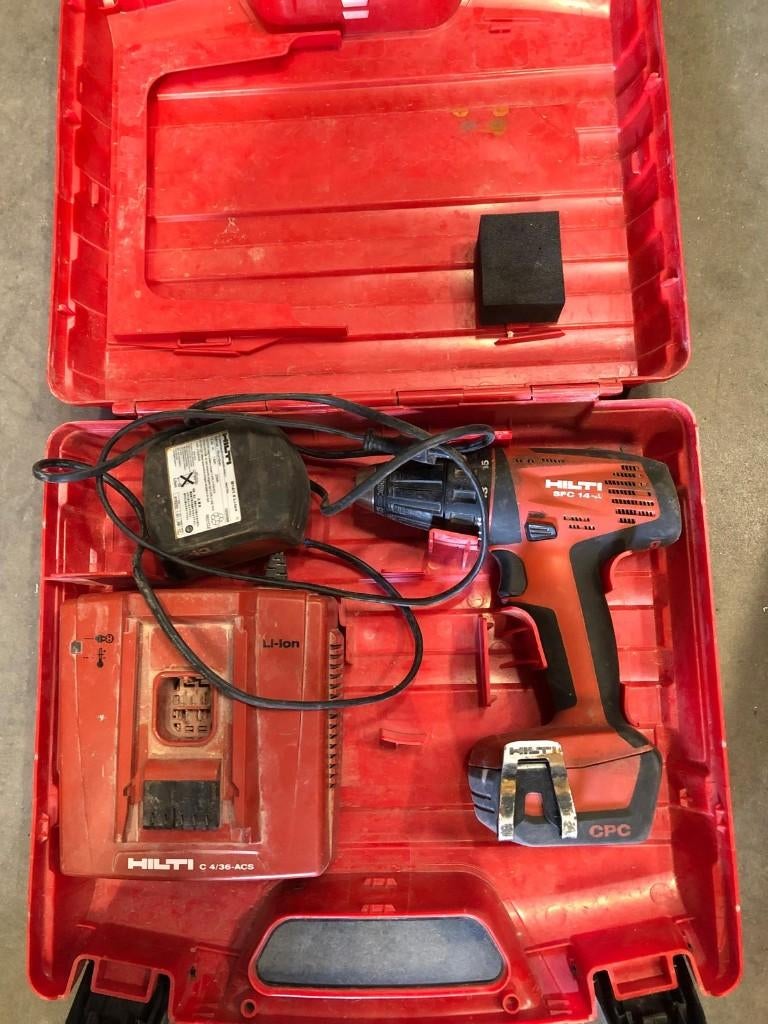 Hilti SFC 14-A accuboormachine – met batterij en koffer, Ophalen, Gebruikt, Boormachine