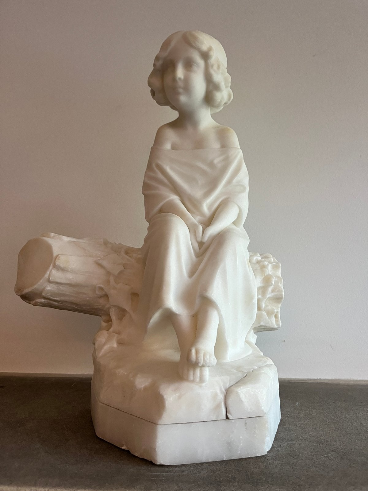 Antiek Italiaans marmeren beeld, Antiek en Kunst, Ophalen of Verzenden, Beeld