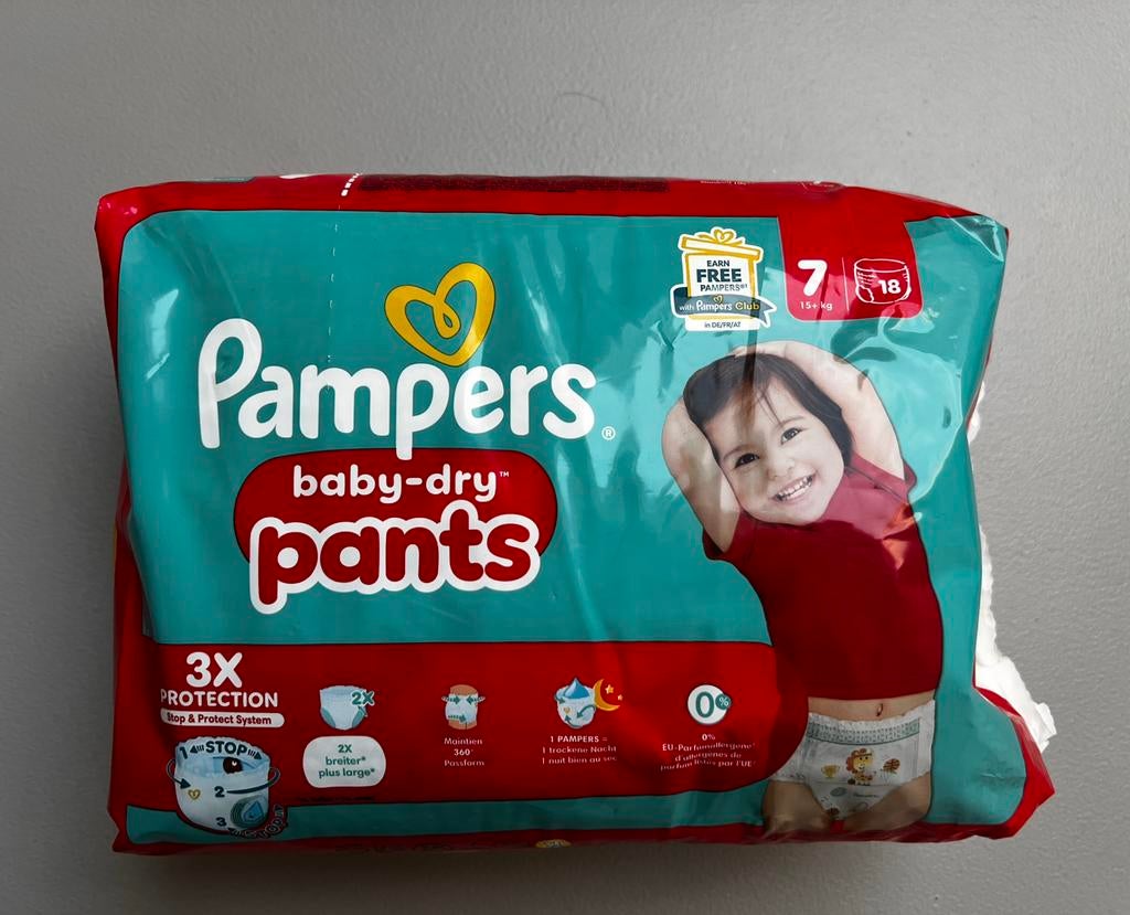 Pampers pants - taille 7, Enfants & Bébés, Enlèvement, Neuf