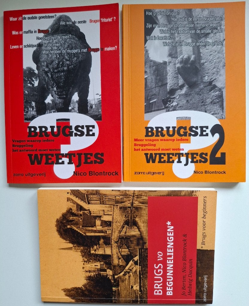 3 boekjes Brugge (Brugse  Weetjes/Brugs vo begunneliengen), Boeken, Ophalen of Verzenden, Zo goed als nieuw