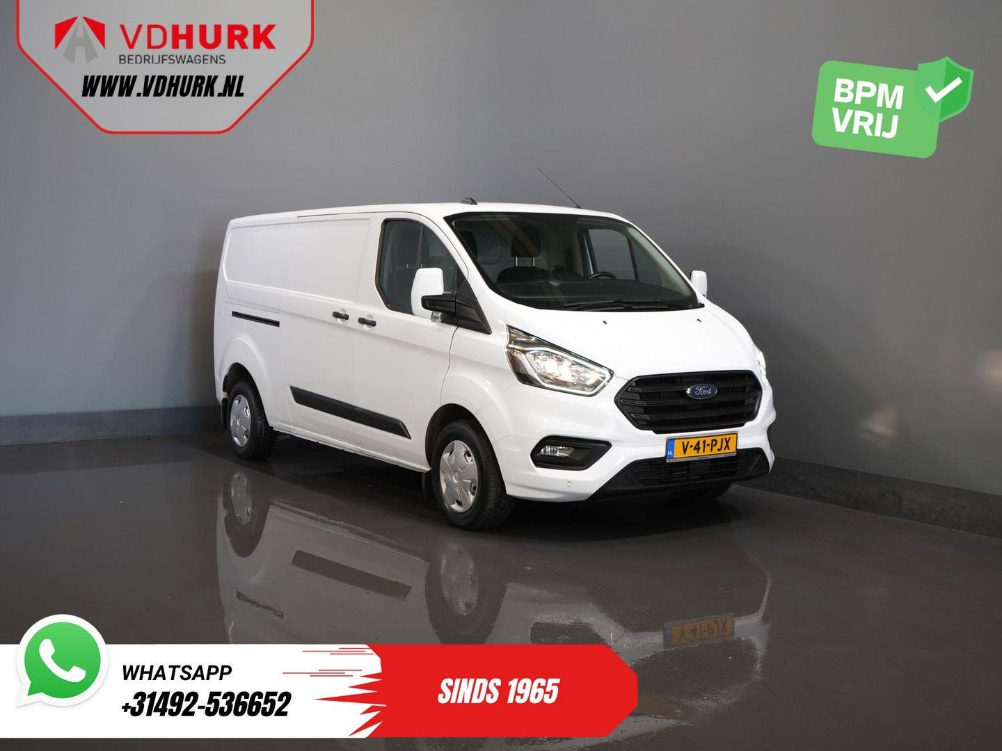 Ford Transit Custom 2.0 TDCI L2 130 pk Trend 2.8t Trekverm./, Autos, Achat, Entreprise, Boîte manuelle, Diesel