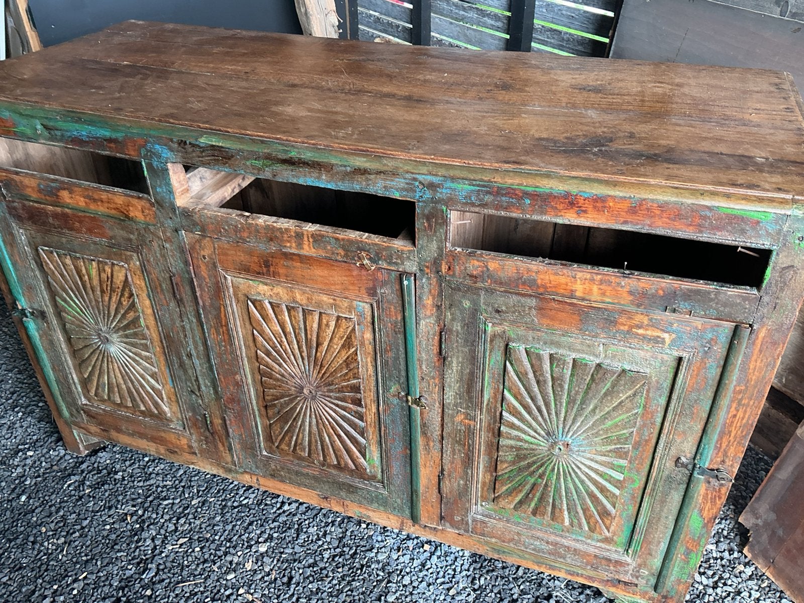 Indiaas buffet, Ophalen, Gebruikt, 100 tot 150 cm, Overige houtsoorten