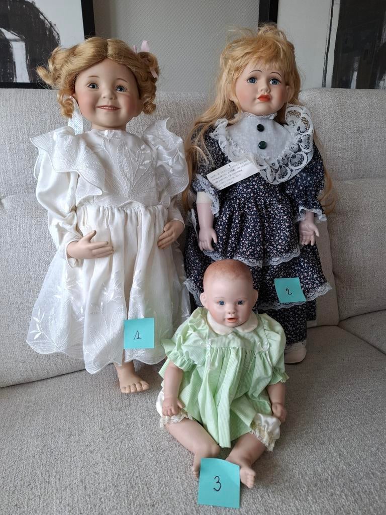 Porseleinen poppen van Dianna Effner en Boots Tyner., Verzamelen, Poppen, Ophalen