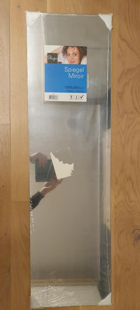 Plieger spiegel zilver 1200 x450 mm, Ophalen, Minder dan 50 cm, 100 tot 150 cm, Nieuw