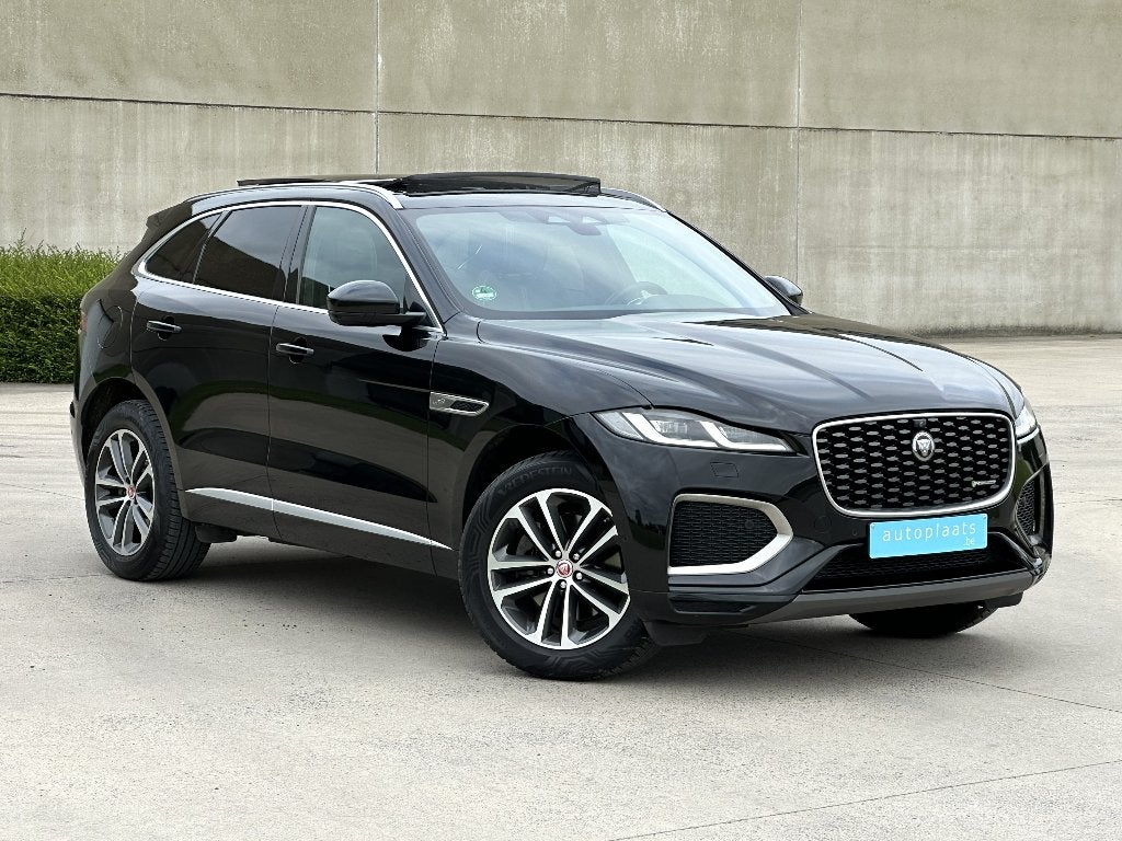 Jaguar F Pace R Dynamic Sport '21 79120km Panorama Automaat, Auto's, Automaat, Dealer onderhouden, Zwart, Bedrijf