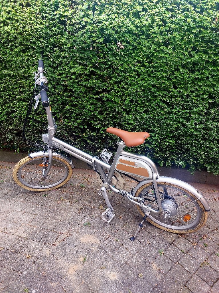 Elektrische mini  vouwfiets, Gebruikt, Minder dan 14 inch, Velgrem, Totaal opvouwbaar