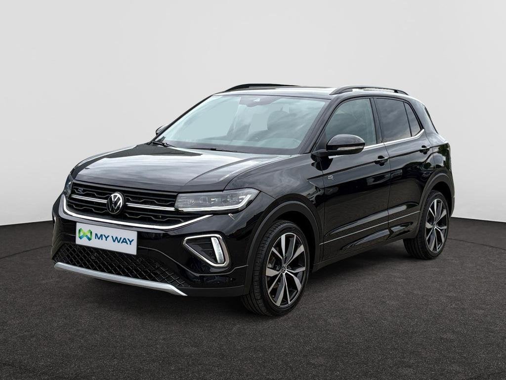 Volkswagen T-Cross T-Cross 1.0 TSI R-Line OPF DSG, Auto's, Volkswagen, Automaat, Zwart, SUV of Terreinwagen, 120 g/km