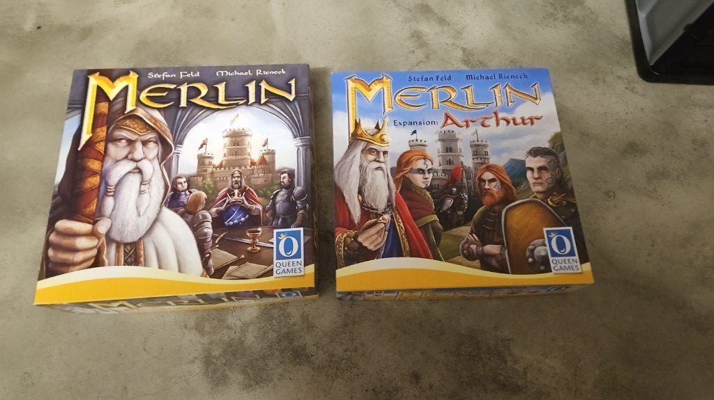 Bordspellen promo korting pakket Merlin + King Arthur, Een of twee spelers, Ophalen of Verzenden, Nieuw, Queen Games