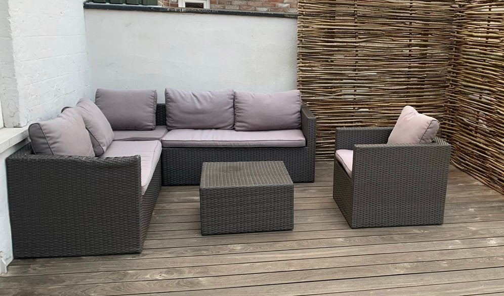 Lounge, Jardin & Terrasse, Ensembles de jardin, Enlèvement, Utilisé, Autres matériaux, Banque