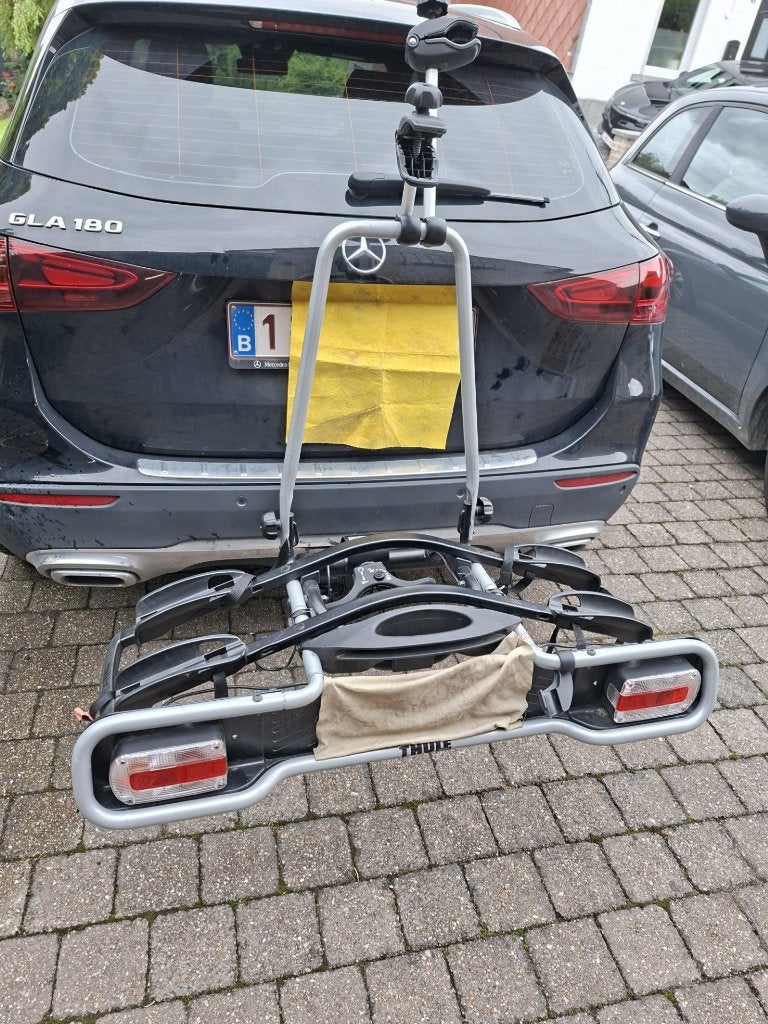 PORTE-VELO (2) THULE, Enlèvement, 2 vélos, Comme neuf, Support d'attelage