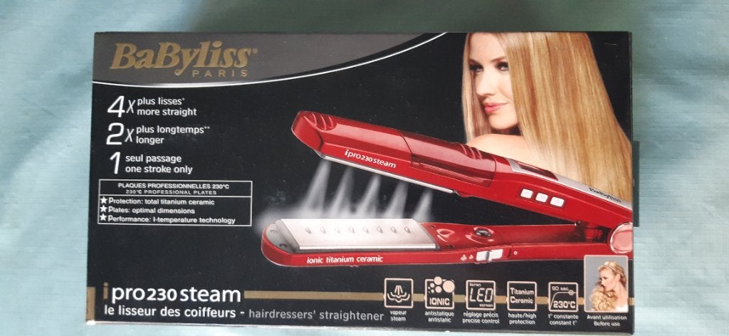 Babyliss ipro 230 steam stijltang, Ophalen, Zo goed als nieuw, Krultang of Stijltang