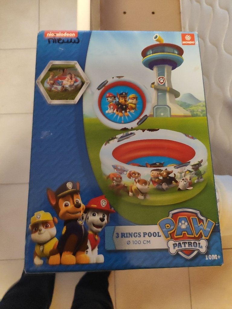 paw Patrol zwembad, nieuw, 3 ringen,, Enlèvement, Neuf