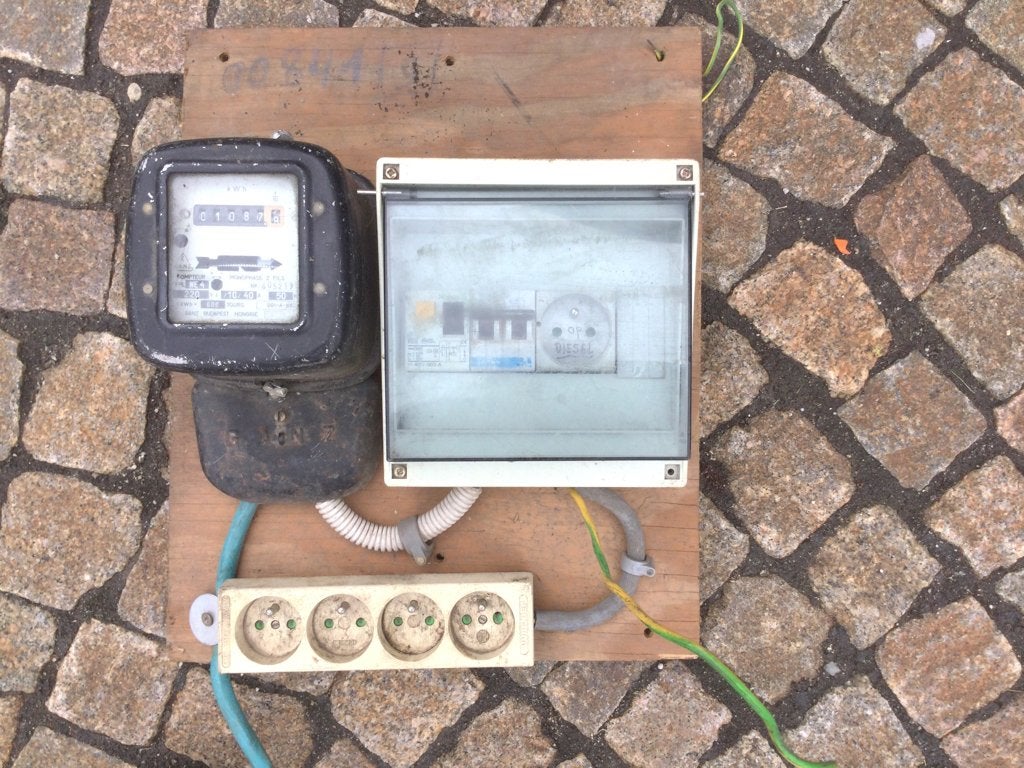 Boîte à fusibles avec compteur, Bricolage & Construction, Électricité & Câbles, Enlèvement, Utilisé, Disjoncteur divisionnaire