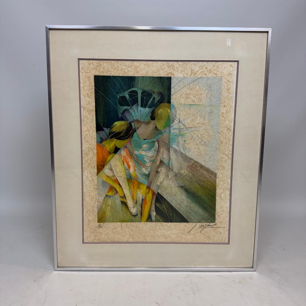 Lithographie « Les Danseuses » de Raymond Poulet, Antiquités & Art, Art | Lithographies & Sérigraphies, Enlèvement ou Envoi