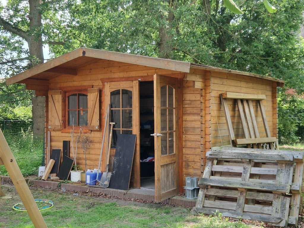 Tuinhuis, Ophalen, Tuinhuis, 1 raam, 250 tot 300 cm