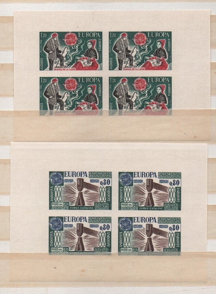 Andorre  blocs-feuillet, Timbres & Monnaies, Timbres | Europe | Autre, Envoi, Autres pays, Non oblitéré