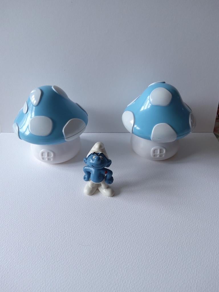 Sterke smurf, Ophalen of Verzenden, Gebruikt, Poppetje, Figuurtje of Knuffel