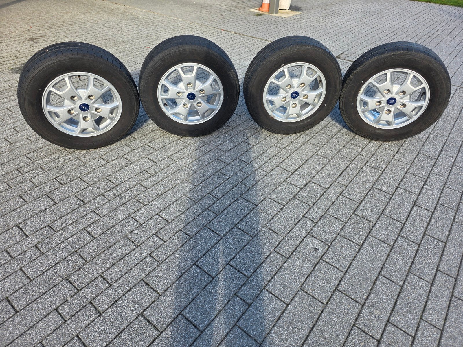 aluminium Velgen van ford custom, Auto-onderdelen, Ophalen, Velg(en), 16 inch, Bestelwagen