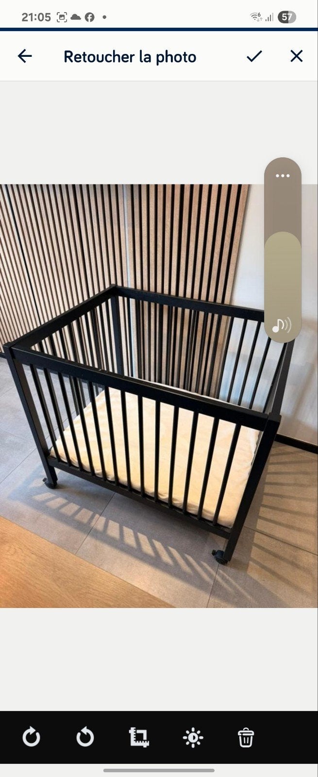 Parc bébé avec matelas, Enlèvement