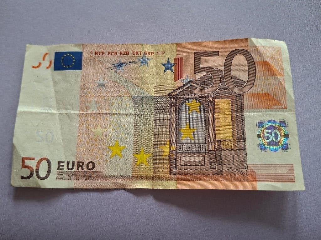 2002 Allemagne 50 euros 1ère série Duisenberg code P010, Timbres & Monnaies, Billets de banque | Europe | Euros, Billets en vrac