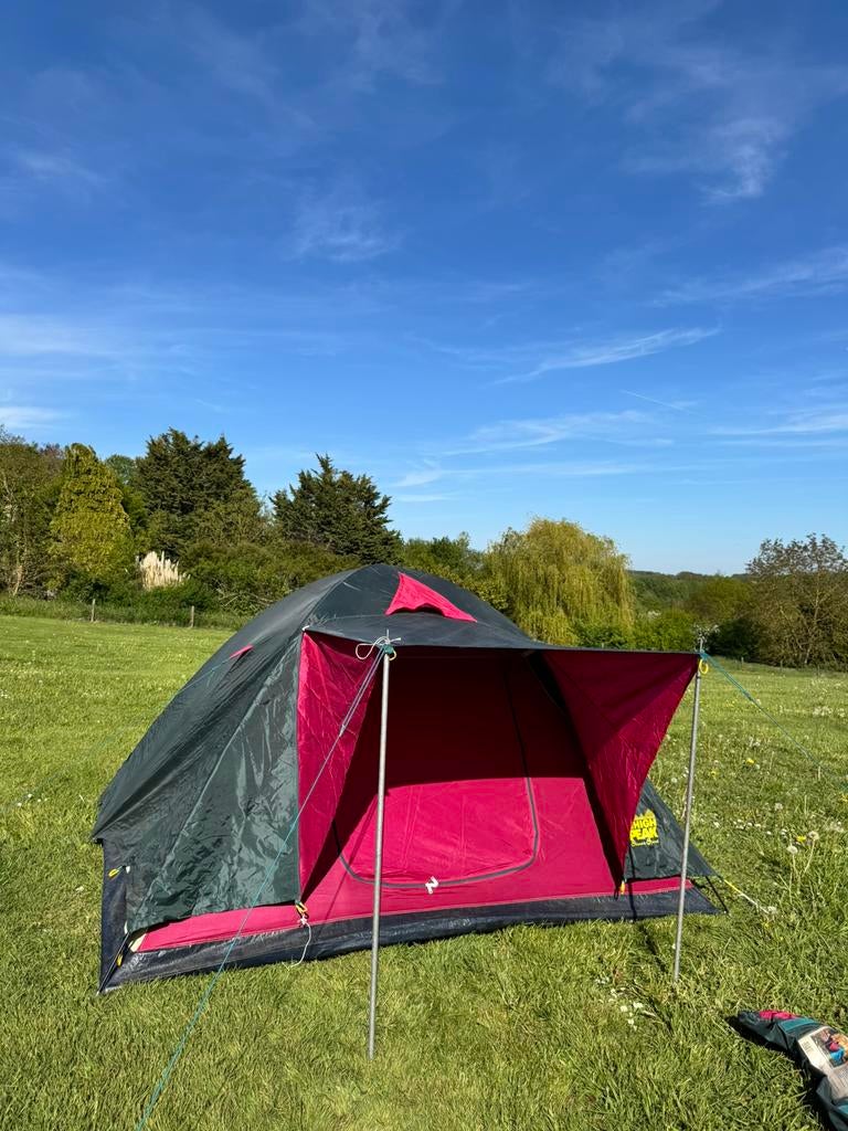 Tente dome 3-4pers. avec avancée ouverte High Peak, Enlèvement ou Envoi, Utilisé