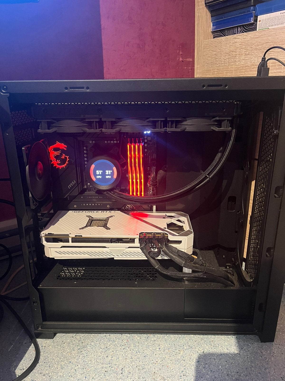 PC Gaming Ryzen 9 7950X3D RTX 3080 ROG Strix White 64go ram, Enlèvement ou Envoi, 64 GB ou plus, Comme neuf, 4 Ghz ou plus