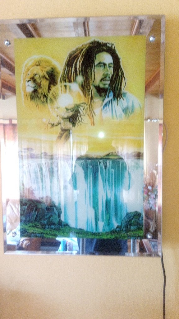 tableau électrique : Bob Marley, Maison & Meubles, Autres styles, Enlèvement ou Envoi, 65 cm, Multicolore