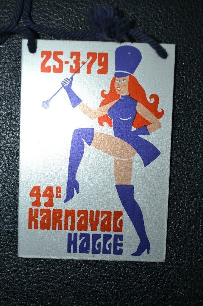 carnaval Halle  1979 medaille, Verzamelen, Ophalen of Verzenden, Zo goed als nieuw