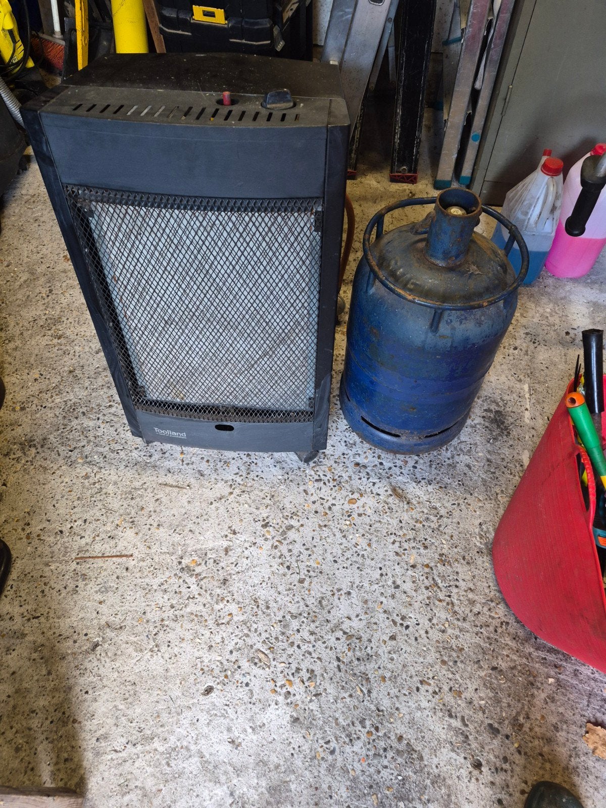 progaangaskachel met fles, Maison & Meubles, Enlèvement, Autoportant, Gaz, Utilisé
