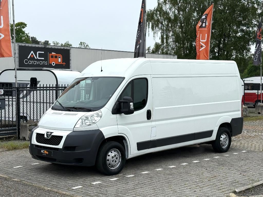 ✅Peugeot Boxer 2.2HDi L3H2/Garantie/78.480km/BTW/2012/1.Eig, Voorwielaandrijving, Euro 5, Stof, Zwart